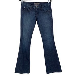 Franky B Dark Wash Low Rise Flare Jeans Size 4